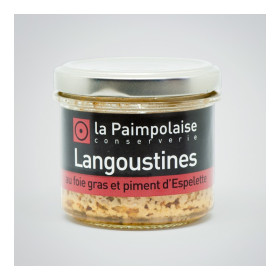 Langoustines au foie gras de canard et piment - 80g