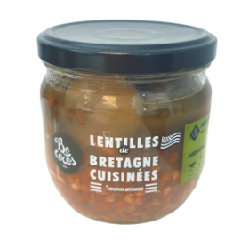 Lentilles de Bretagne aux saucisses confites - 300g