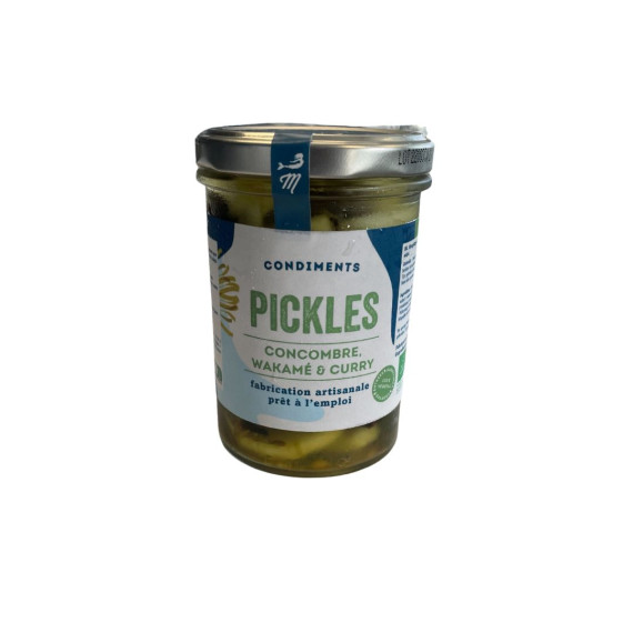 Pickles concombre wakamé curry