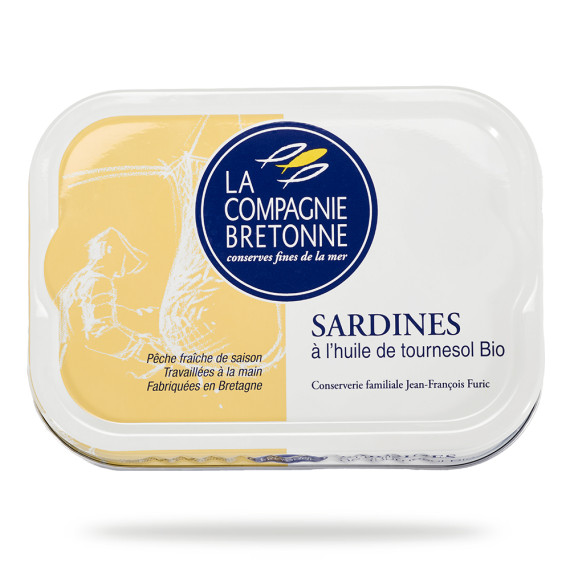 Sardines in organic rapeseed oil - 115g