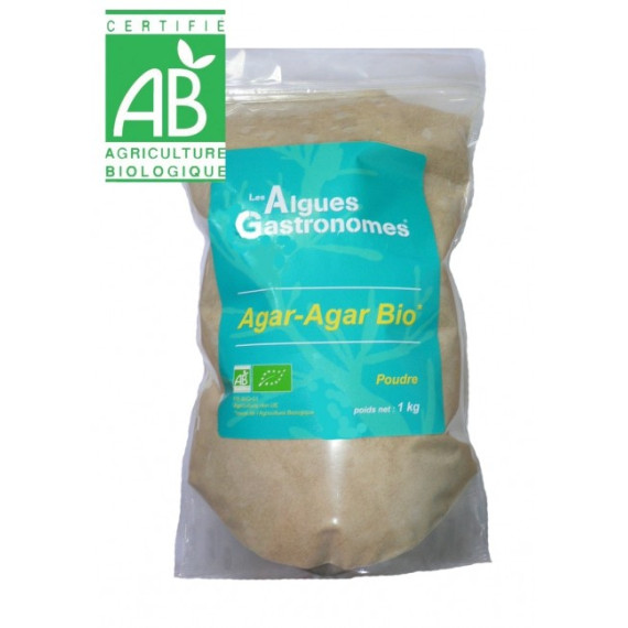 Agar Agar bio en poudre 1 kg - Achat vente en ligne agar-agar : gélifiant,  coupe faim, petits prix